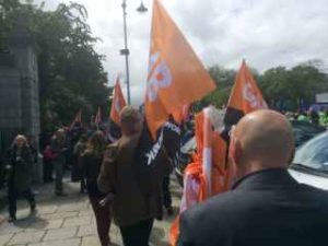 GMB march with the workers of Dunnes Stores in Dublin